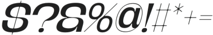 Banigar-Italic otf (400) Font OTHER CHARS