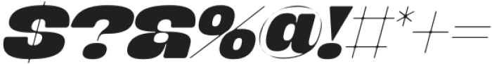 Banigar Round Black Italic otf (900) Font OTHER CHARS
