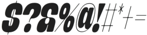 Banigar Round Condensed Black Italic otf (900) Font OTHER CHARS