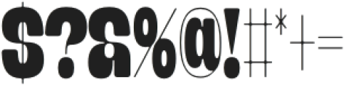 Banigar Round Condensed Black otf (900) Font OTHER CHARS