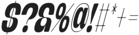 Banigar Round Condensed Bold Italic otf (700) Font OTHER CHARS