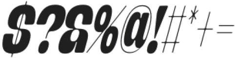 Banigar Round Condensed Extra Bold Italic otf (700) Font OTHER CHARS