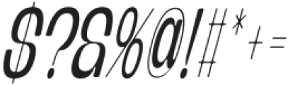 Banigar Round Condensed Italic otf (400) Font OTHER CHARS