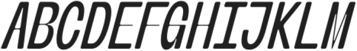 Banigar Round Condensed Medium Italic otf (500) Font UPPERCASE