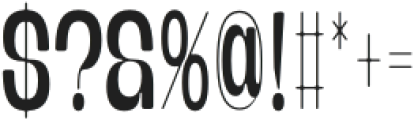 Banigar Round Condensed Medium otf (500) Font OTHER CHARS