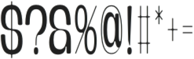 Banigar Round Condensed otf (400) Font OTHER CHARS