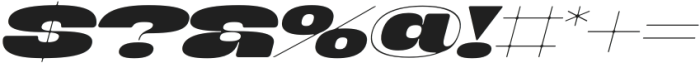 Banigar Round Expanded Black Italic otf (900) Font OTHER CHARS