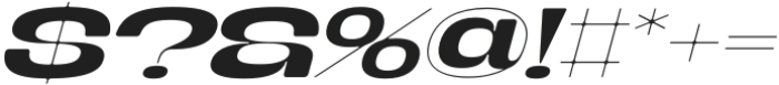 Banigar Round Expanded Medium Italic otf (500) Font OTHER CHARS