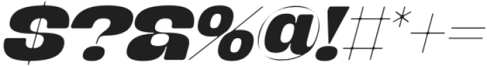 Banigar Round Extra Bold Italic otf (700) Font OTHER CHARS