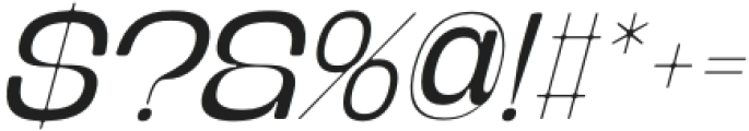 Banigar Round Light Italic otf (300) Font OTHER CHARS