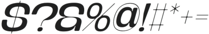 BanigarRound-Italic otf (400) Font OTHER CHARS