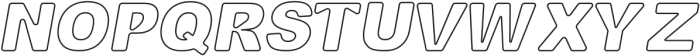 Bansel Outline otf (400) Font UPPERCASE