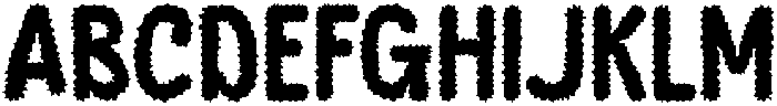 Banso Fuzzy Regular otf (400) Font UPPERCASE