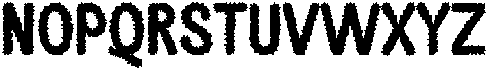 Banso Fuzzy Regular otf (400) Font UPPERCASE