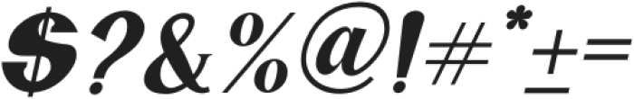 Baochi-Italic otf (400) Font OTHER CHARS