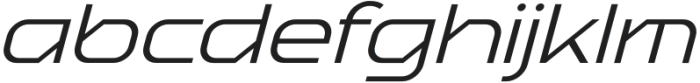 Baradig Italic otf (400) Font LOWERCASE