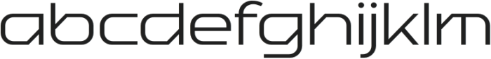 Baradig Regular otf (400) Font LOWERCASE