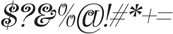 Barangrep Italic otf (400) Font OTHER CHARS