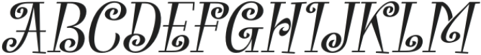 Barangrep Italic otf (400) Font UPPERCASE