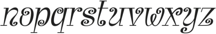 Barangrep Italic otf (400) Font LOWERCASE