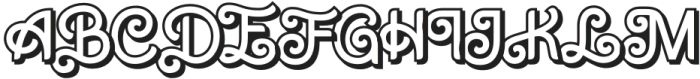 Barbella Shadow otf (400) Font UPPERCASE