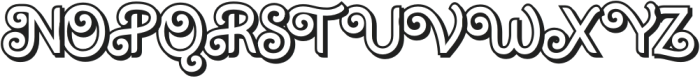 Barbella Shadow otf (400) Font UPPERCASE