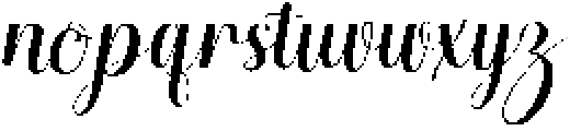 Barbie Maphia Italic Regular otf (400) Font LOWERCASE