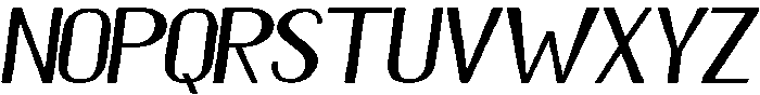 Barbie Maphia Winter Italic Regular otf (400) Font LOWERCASE