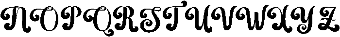 Barbie Vintage Regular otf (400) Font UPPERCASE