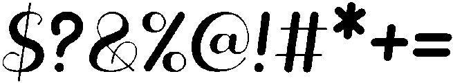 Barbie otf (400) Font OTHER CHARS