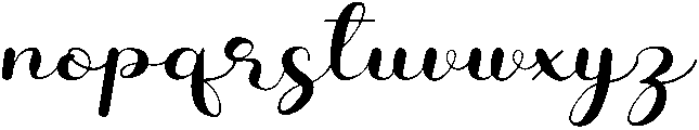 Barbie otf (400) Font LOWERCASE