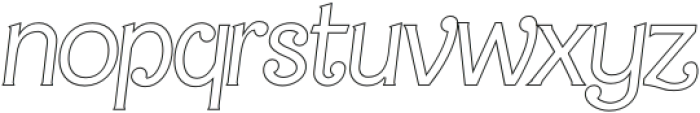 Barby Outline Italic otf (400) Font LOWERCASE