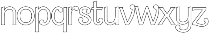 Barby Outline otf (400) Font LOWERCASE
