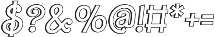 Barby Shadow Italic otf (400) Font OTHER CHARS