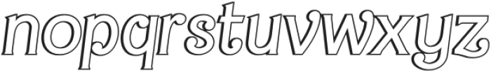 Barby Shadow Italic otf (400) Font LOWERCASE