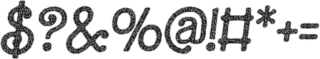 Barby Sprinkle Rough Italic otf (400) Font OTHER CHARS