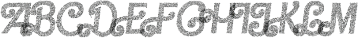 Barby Stipple Italic otf (400) Font UPPERCASE