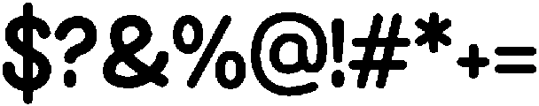 Barcurly Regular otf (400) Font OTHER CHARS