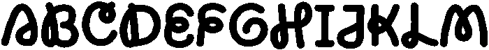 Barcurly Regular otf (400) Font UPPERCASE