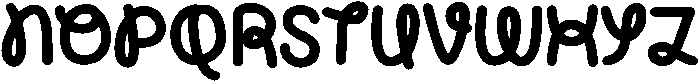 Barcurly Regular otf (400) Font UPPERCASE