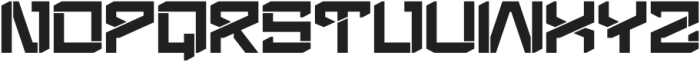 Bares Futuristic Regular otf (400) Font UPPERCASE