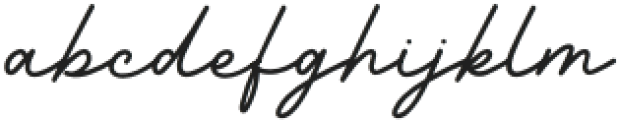Barethelly Signature otf (400) Font LOWERCASE
