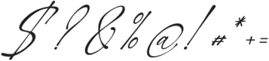 Barettiny Monteilo Italic otf (400) Font OTHER CHARS