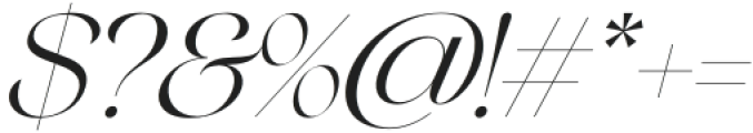 Bargenia-Italic otf (400) Font OTHER CHARS