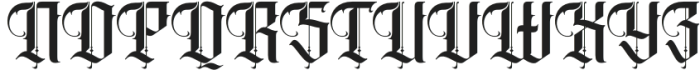 Barghust-Regular otf (400) Font UPPERCASE