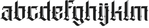 Barghust-Regular otf (400) Font LOWERCASE