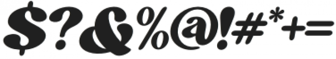Bargie Italic otf (400) Font OTHER CHARS