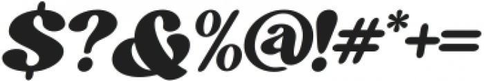 Bargie Italic ttf (400) Font OTHER CHARS