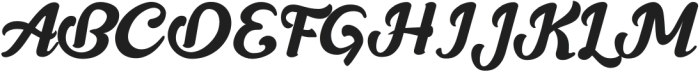 Barico Regular otf (400) Font UPPERCASE