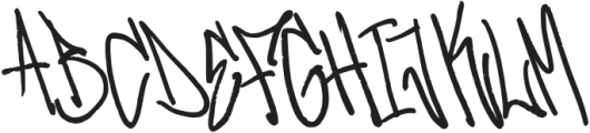 Barikend Graffiti Font Regular otf (400) Font UPPERCASE